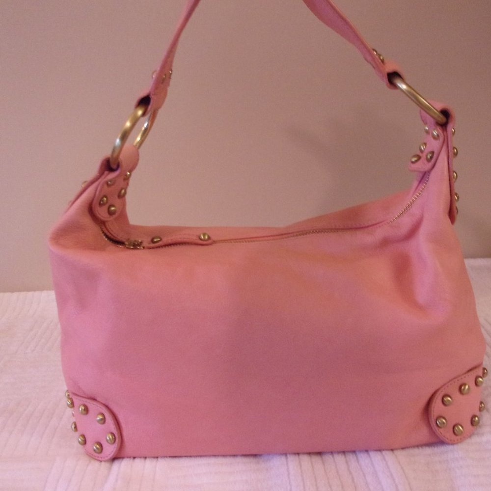 Kooba Bubble Gum Pink Satchel EUC